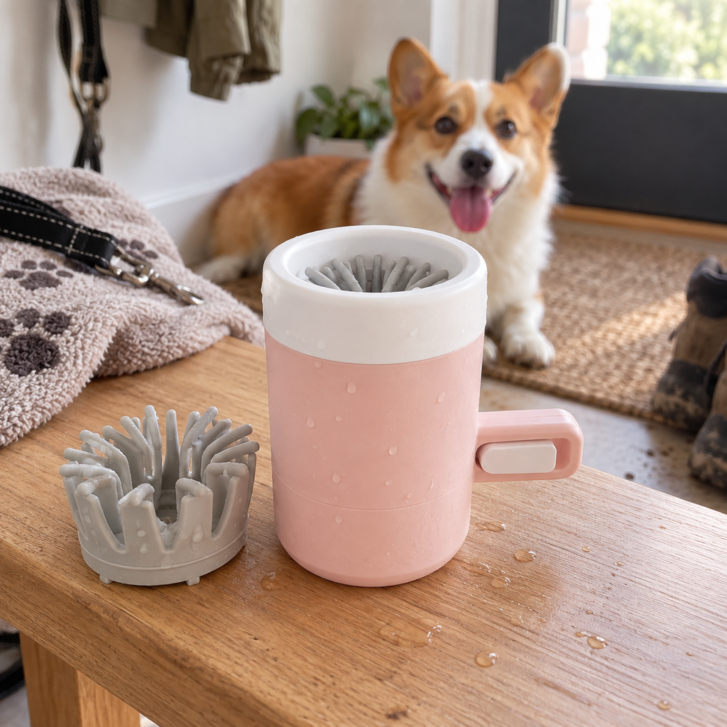 Silicone Paw Cleaner Cup - Quick Wash for Dogs & Cats