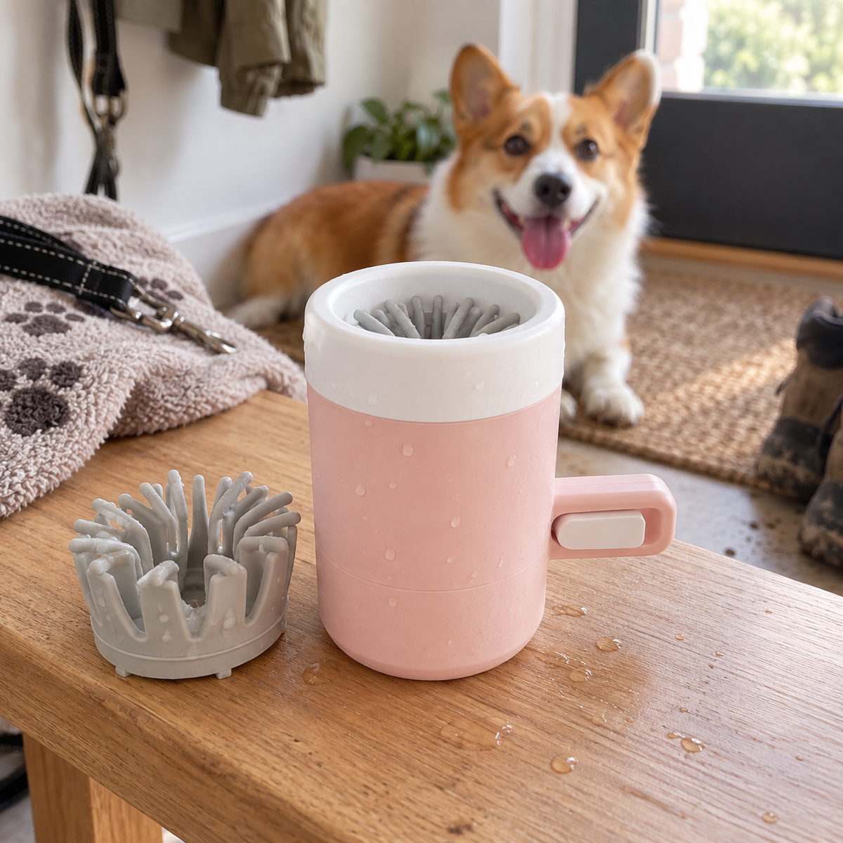 Silicone Paw Cleaner Cup - Quick Wash for Dogs & Cats