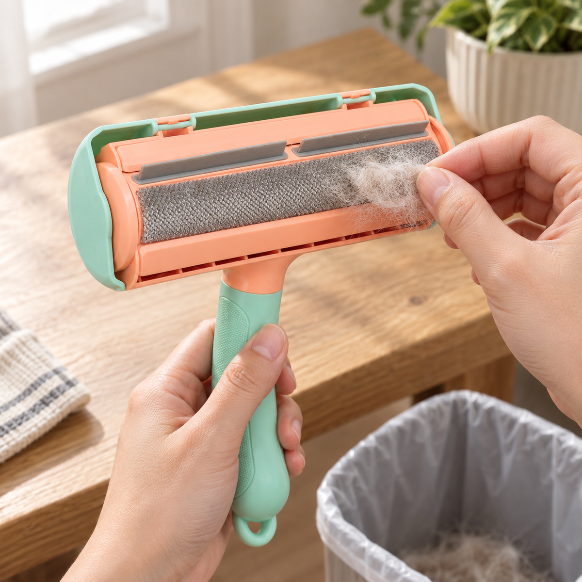 Pet Hair Removal Brush - Carpet, Sofa & Car Seat Cleaner