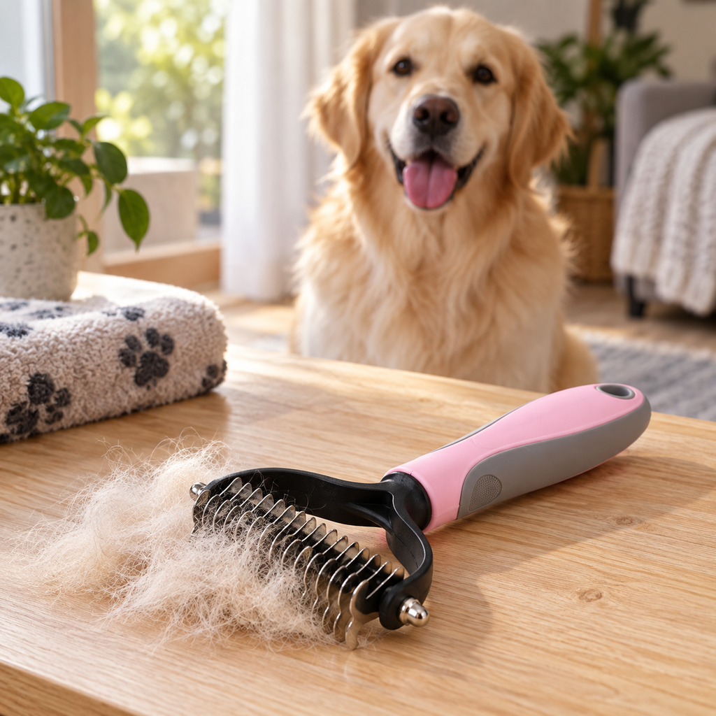 Double-Sided Undercoat Rake - Dematting & Deshedding Comb